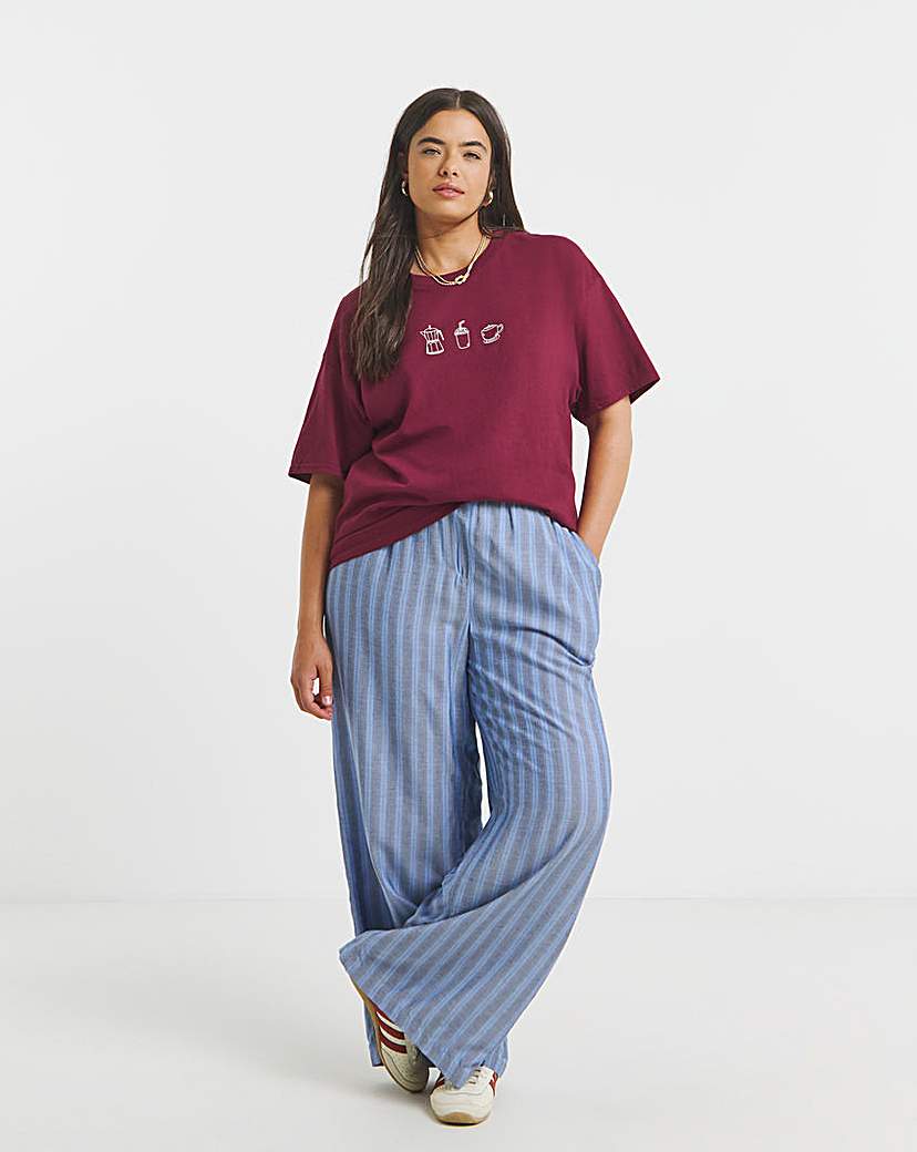 Coffee Embroidery T-Shirt