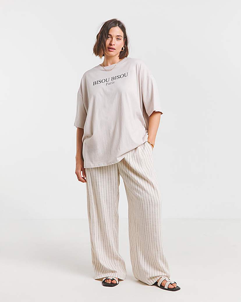 Bisous Graphic Oversized T-Shirt