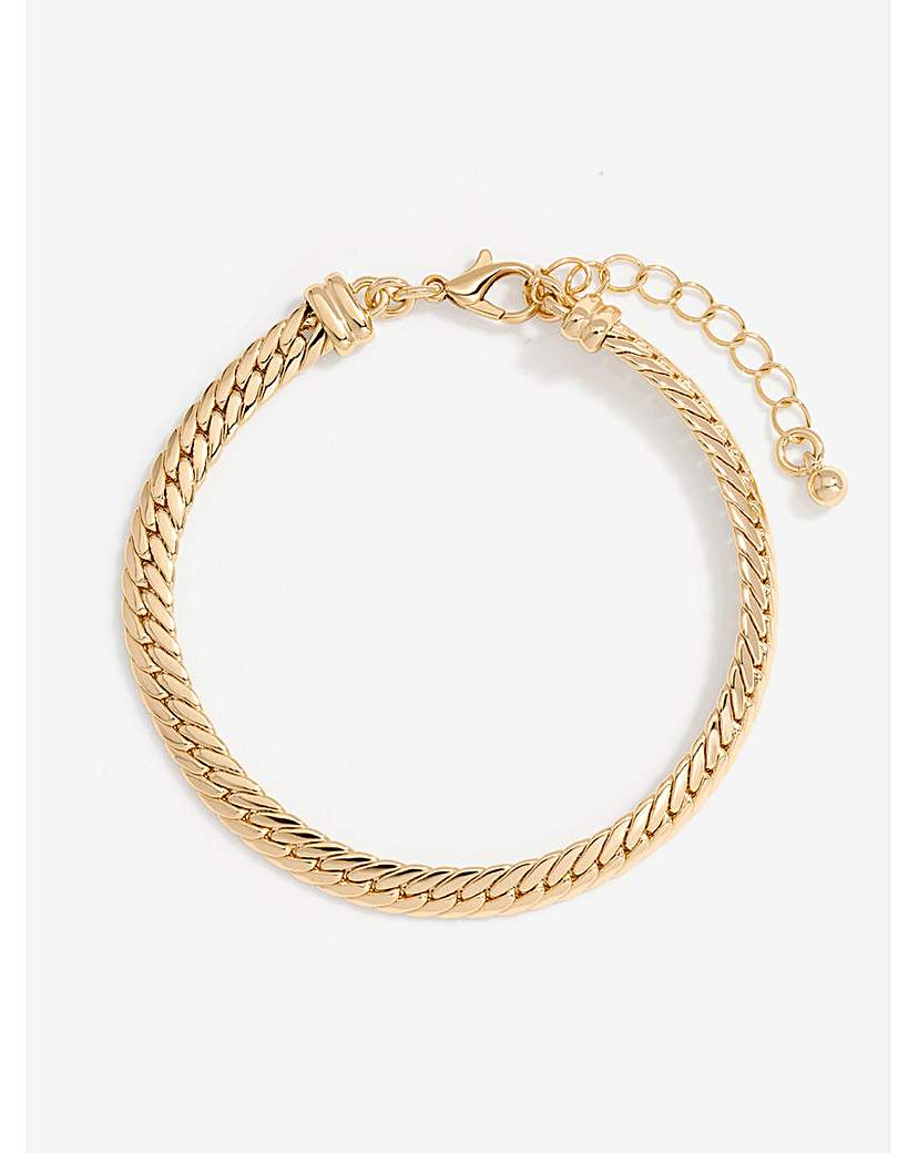 Jon Richard Gold Herringbone Bracelet