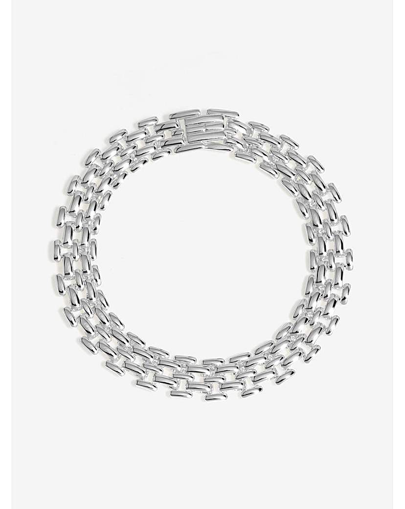 Jon Richard Silver Gate Chain Bracelet