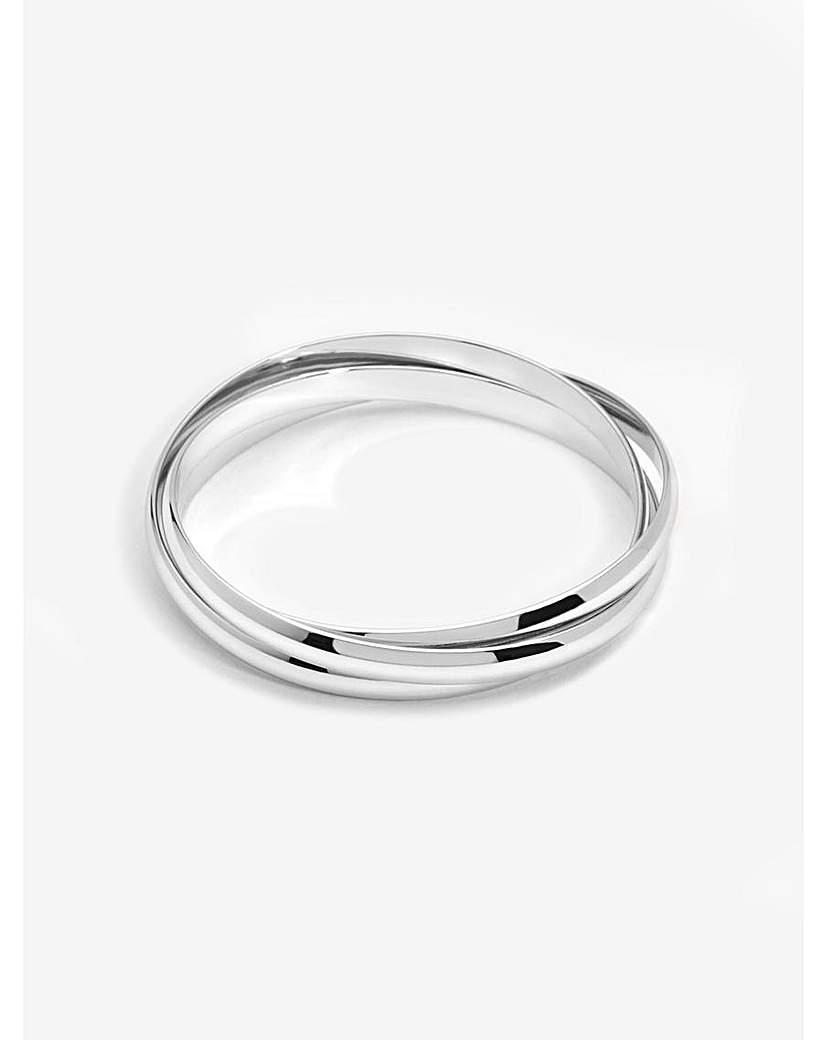 Jon Richard Silver Interlock Bangles