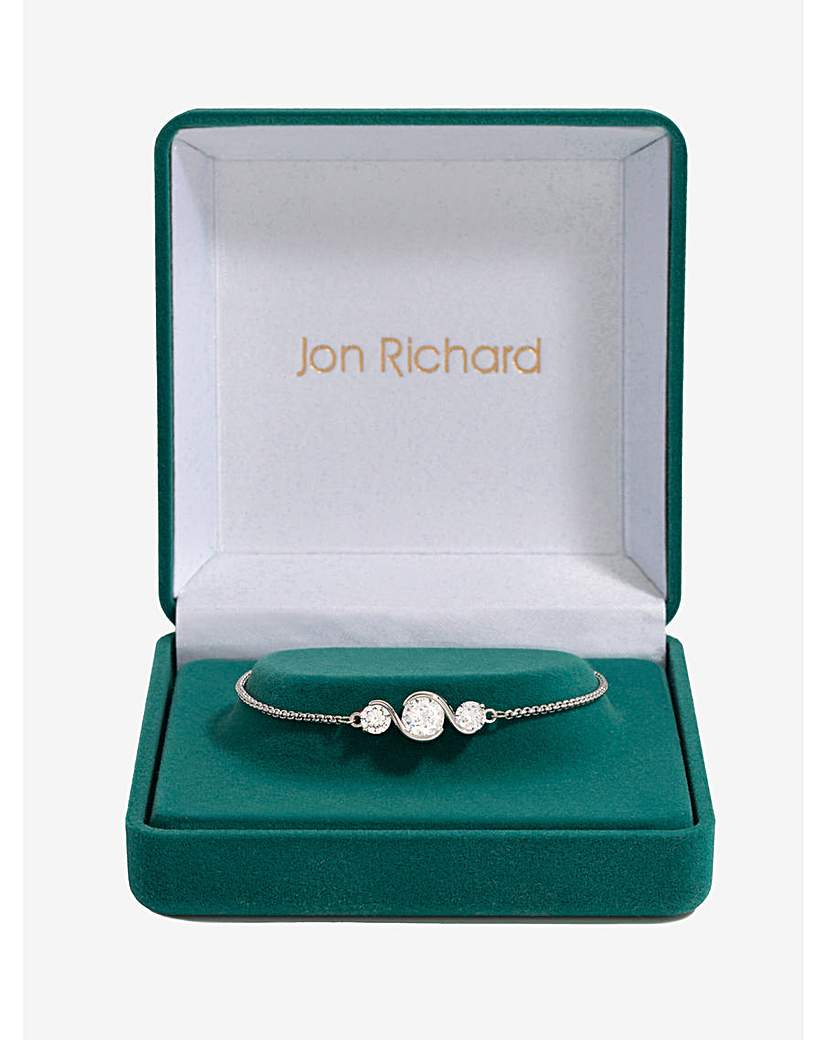 Jon Richard Rhodium Plated Bracelet