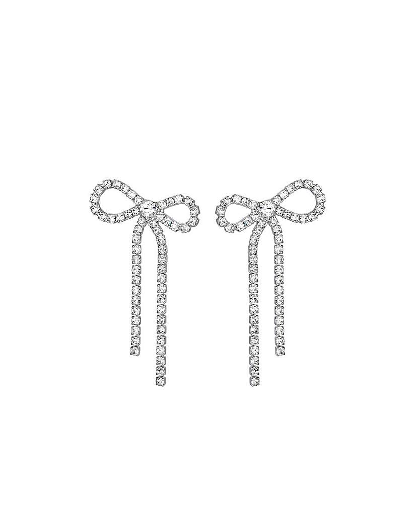 Jon Richard Crystal Bow Earrings