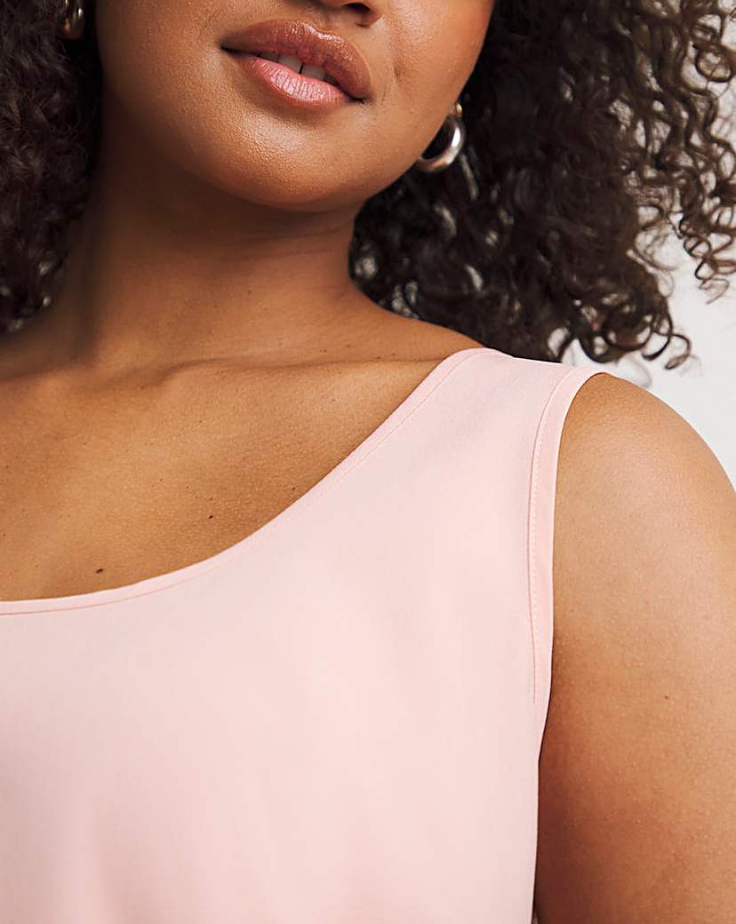 Rose Lightweight Scoop Neck Vest Top