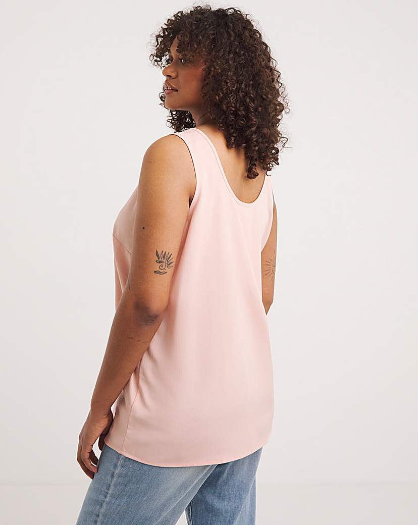 Rose Lightweight Scoop Neck Vest Top