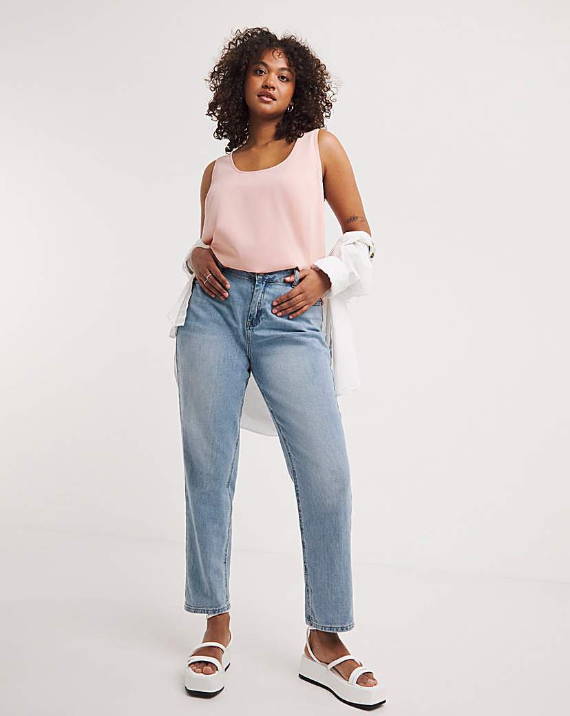 Rose Lightweight Scoop Neck Vest Top