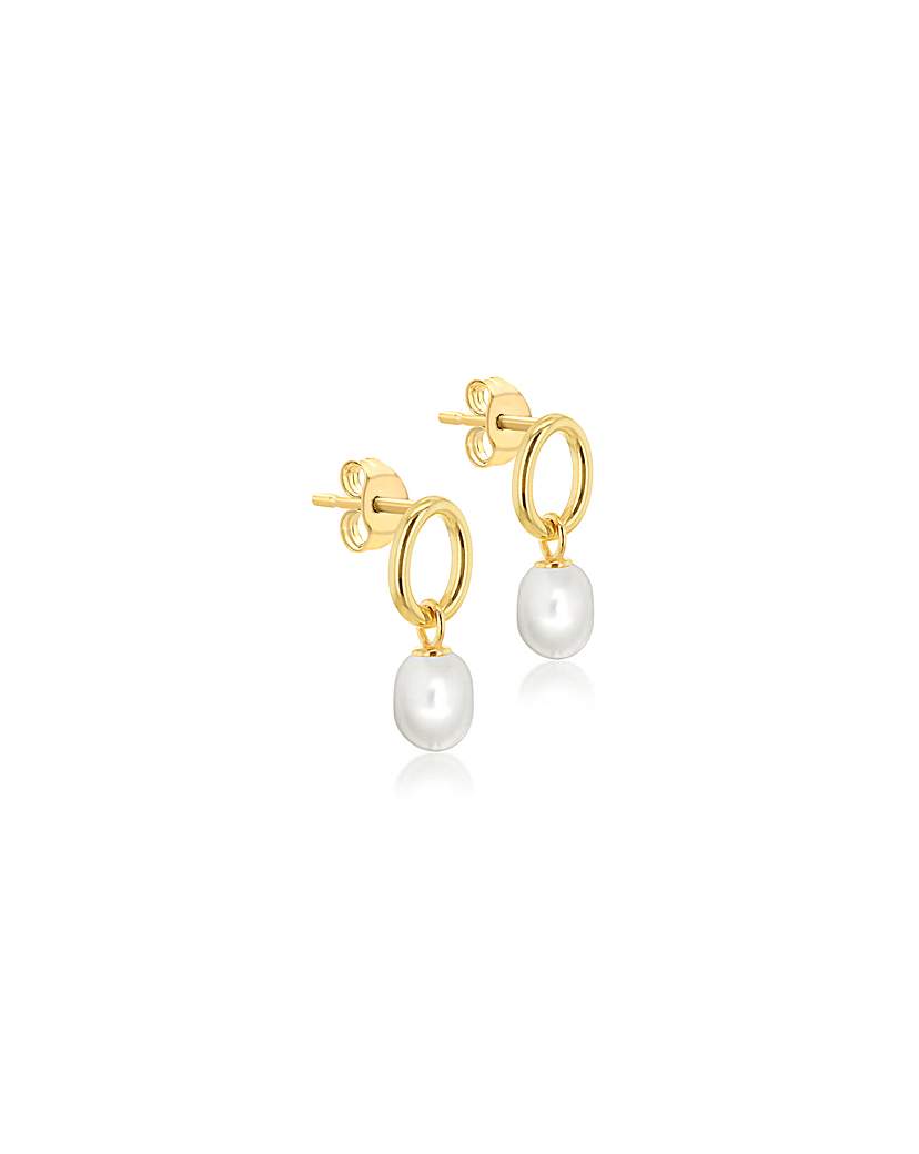 9ct Baroque Pearl Drop Earrings