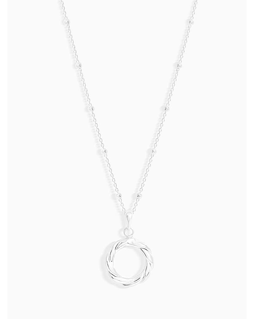 Simply Silver Open Twist Pendant