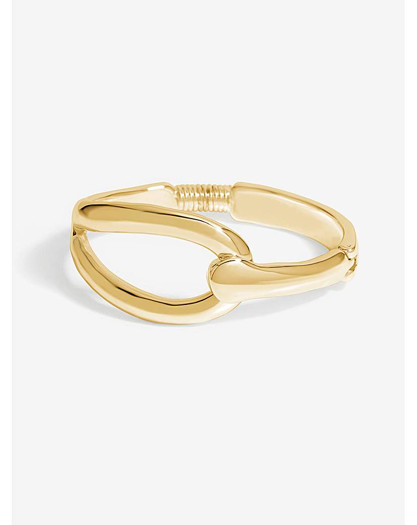 Jon Rchard Gold Open Link Cuff Bangle