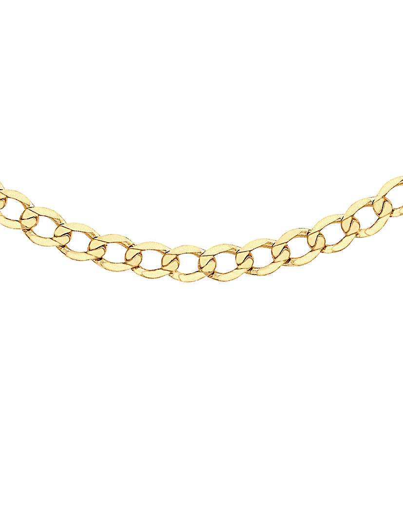 9 Carat Gold Flat Curb Chain