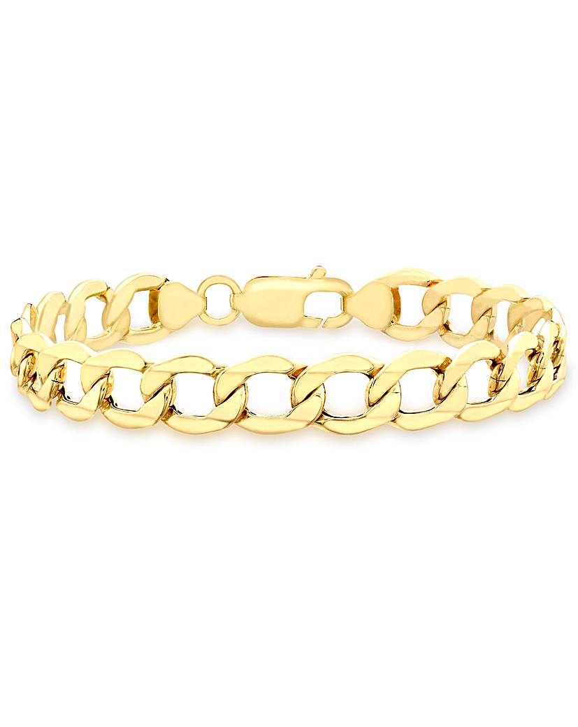 Gents 9 Carat Gold Curb Bracelet