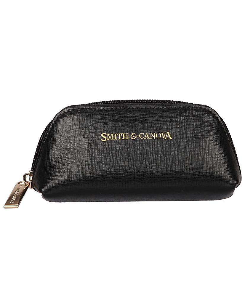 Smith & Canova Saffiano Leather Zip Coin