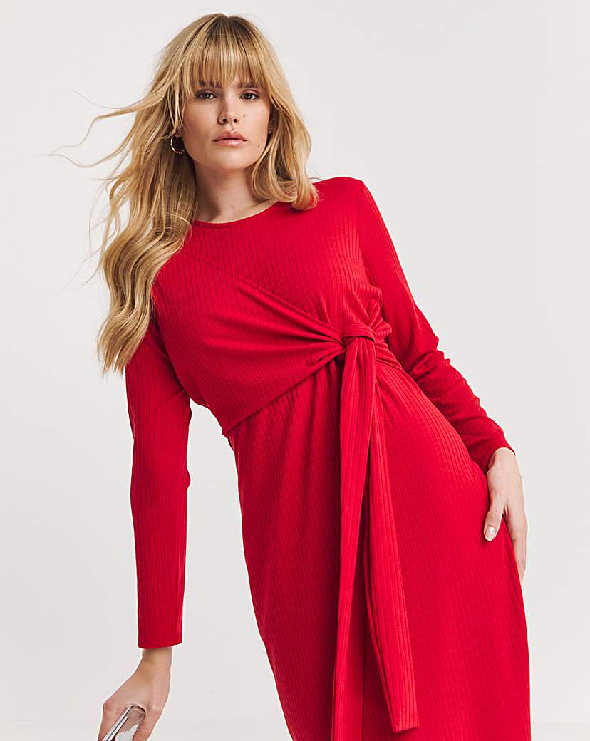 Simply be red dress on sale