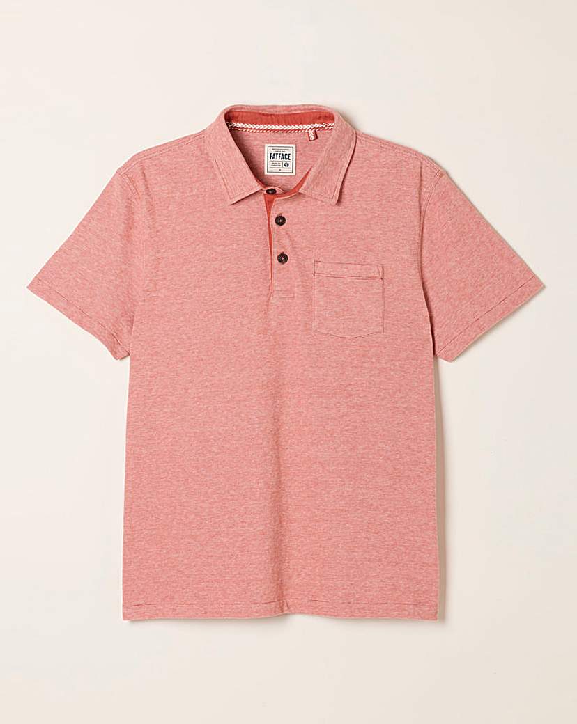 FatFace Elm Stripe Polo Rust Rust FatFace …