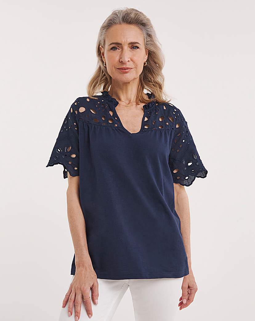 Julipa Cut Out Broderie Top