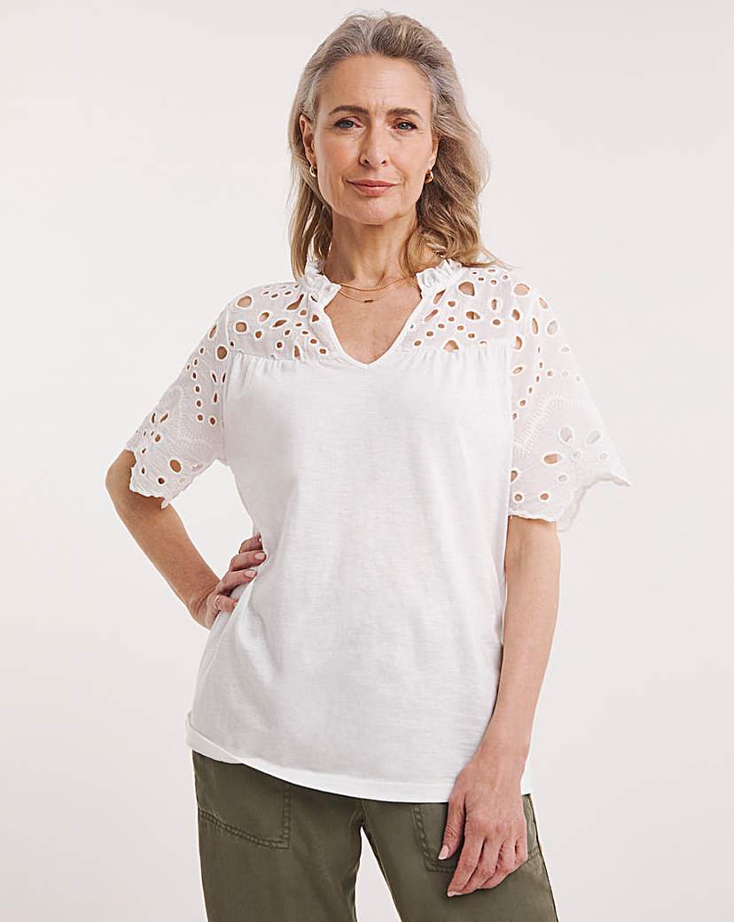 Julipa Cut Out Broderie Top