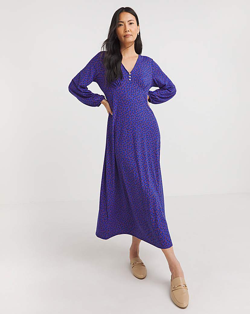 Julipa Button Front Midi Dress