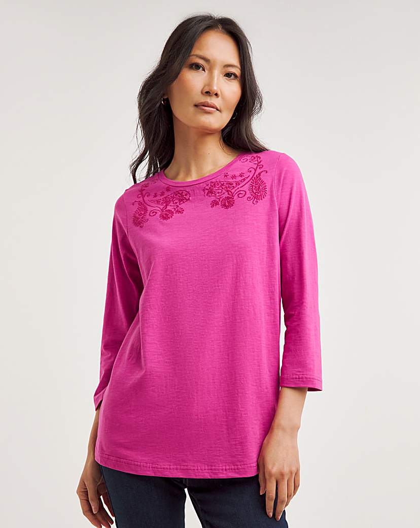 Julipa Embroidered Jersey Top