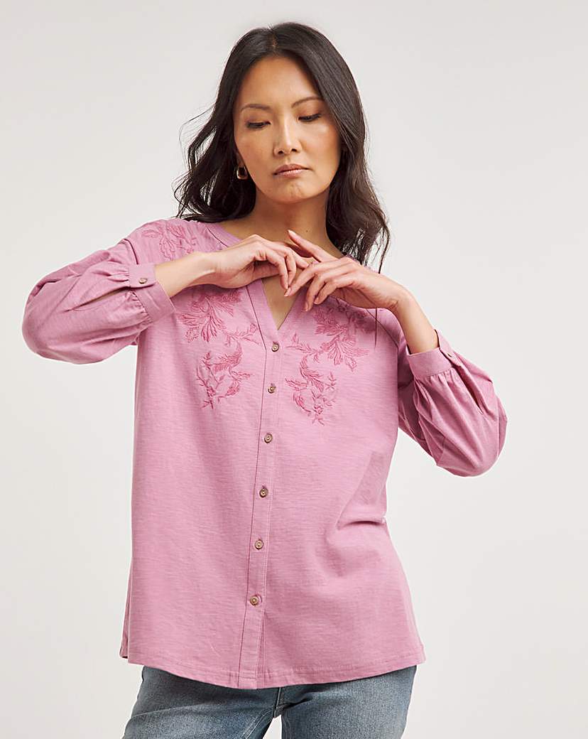 Julipa Embroidered Jersey Shirt