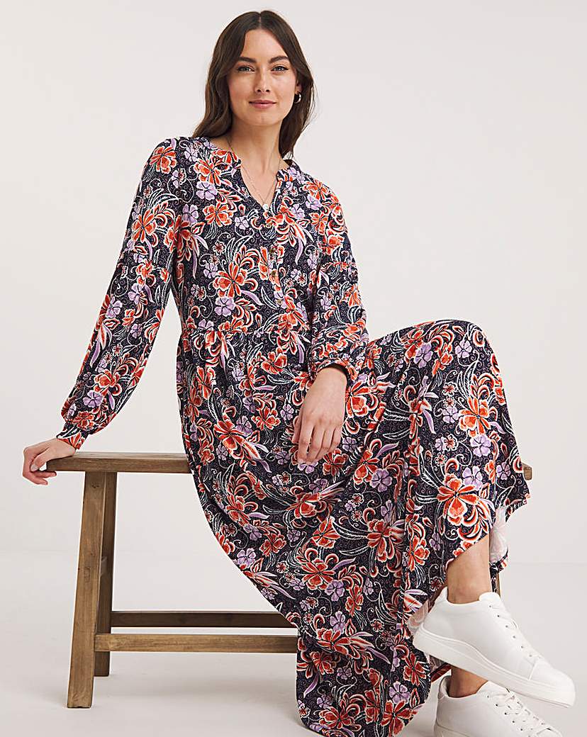 Julipa Printed Jersey Midi Dress