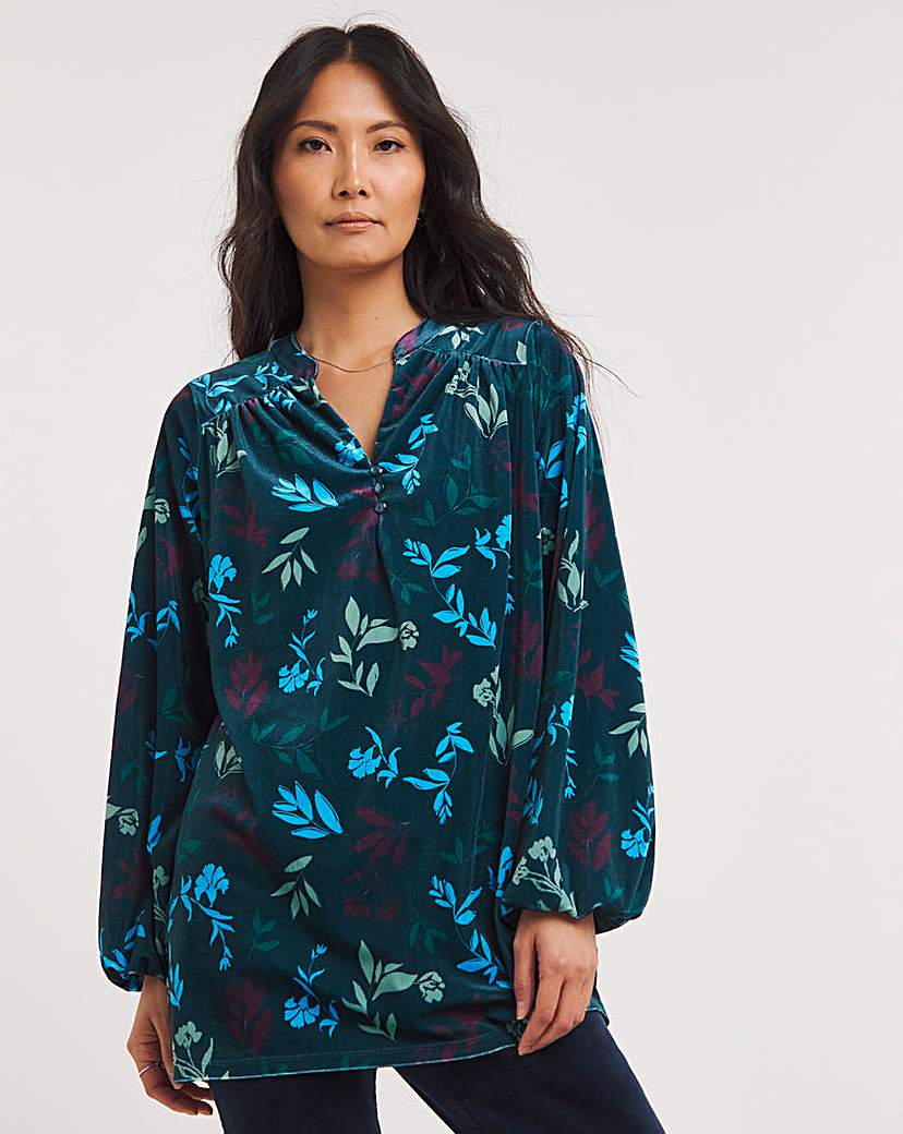 Julipa Printed Velour Blouse