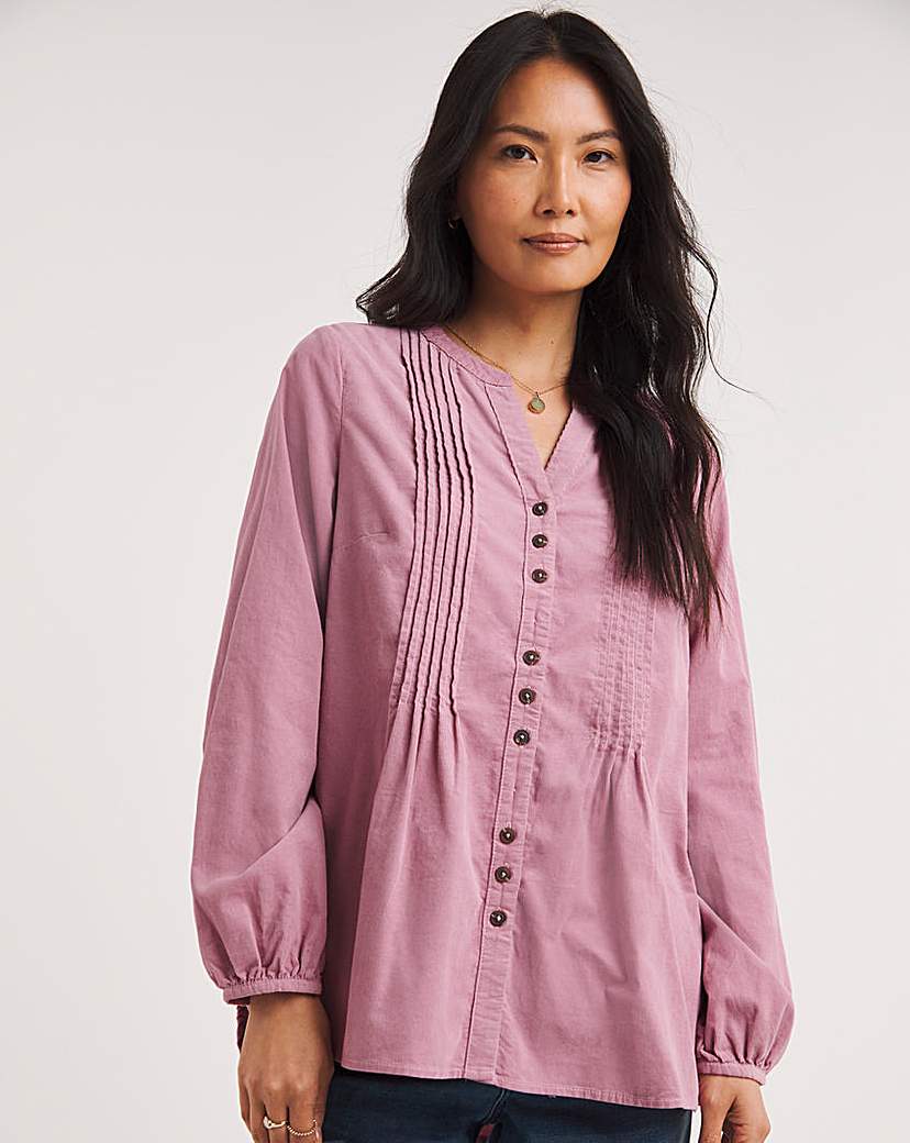 Julipa Cord Pintuck Blouse