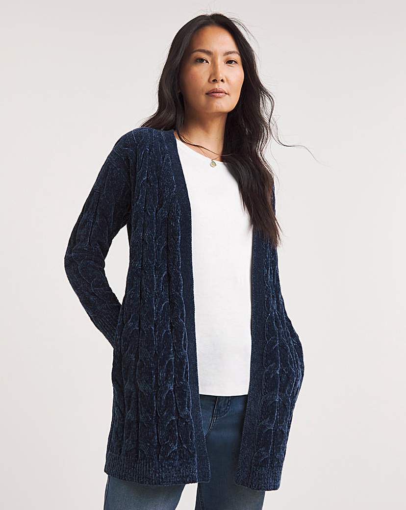 Julipa Chenille Cable Cardigan