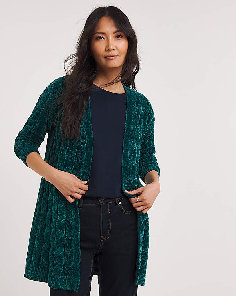 Julipa Chenille Cable Cardigan