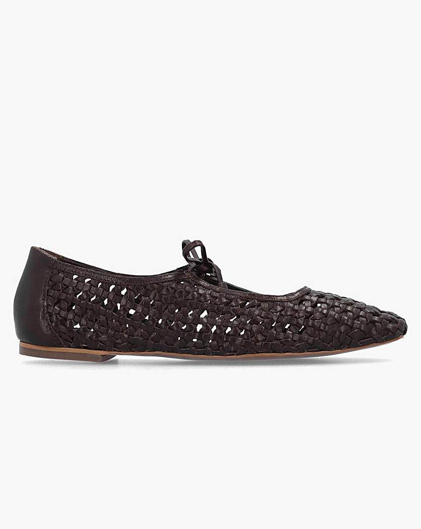 Radley The Camden Leather Ballet Pumps Chocolate - Radley - Size: 40