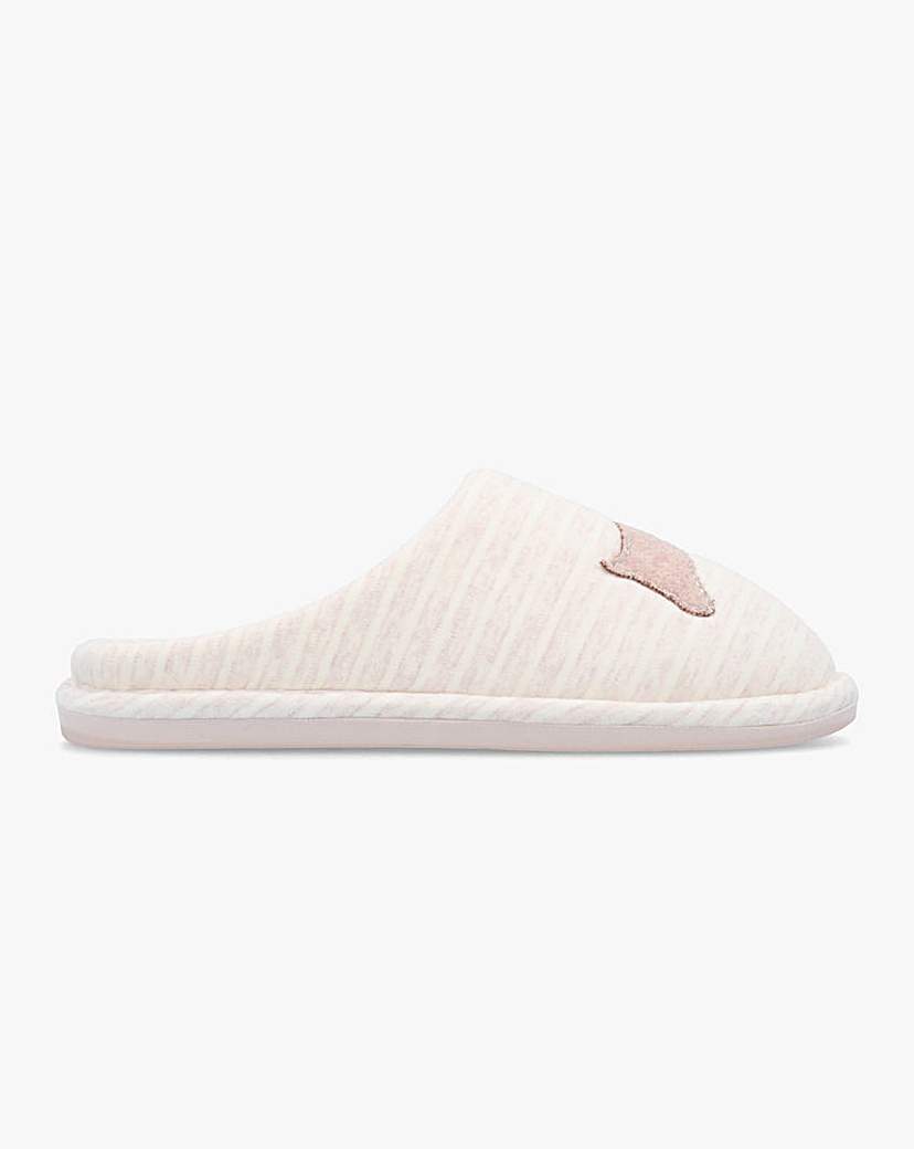 Radley Hadley Stripe Mule Slippers Pale Pink - Radley - Size: 40