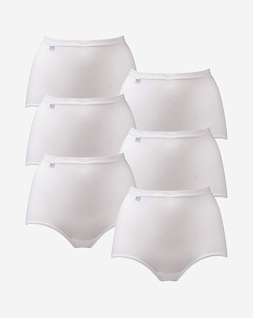 Sloggi 6 Pack Basic Maxi Briefs