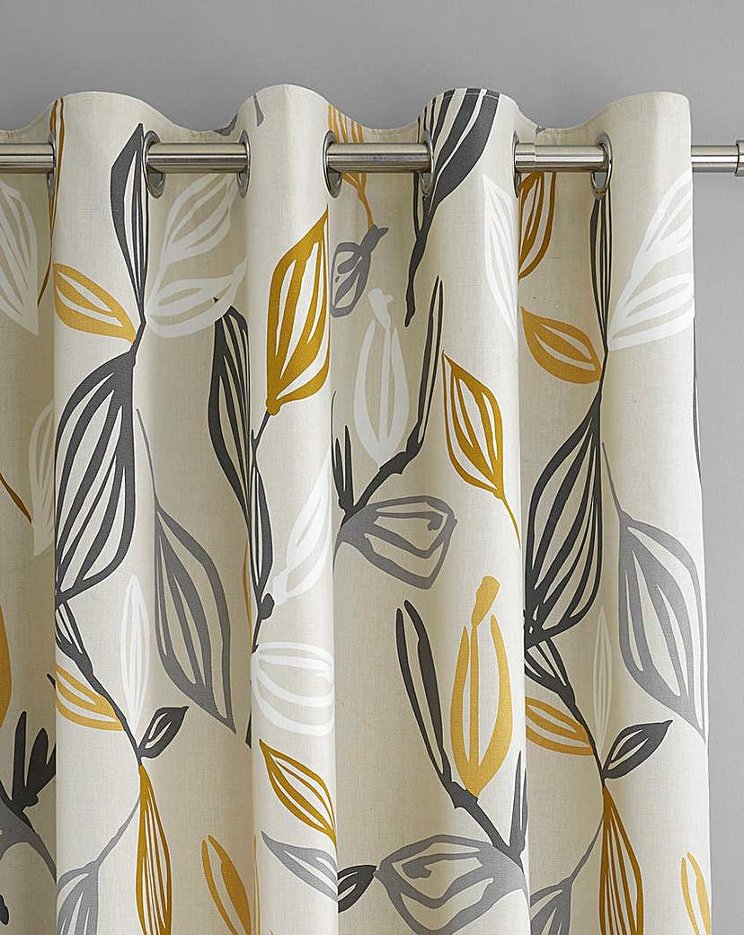 Fusion Ensley Printed Eyelet Curtains