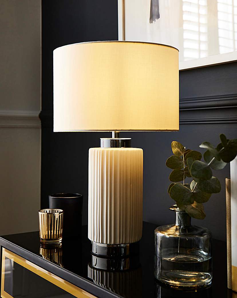 Joanna Hope White & Silver Table Lamp