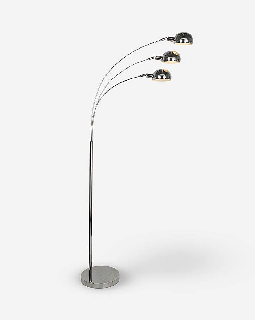 Chrome 3 Light Floor Lamp