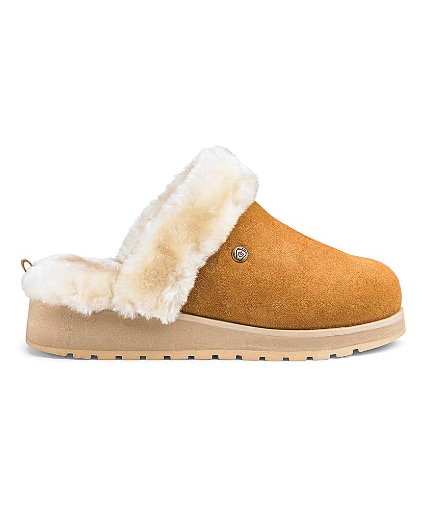 Image of Skechers Ice Angel Suede Mule Slippers