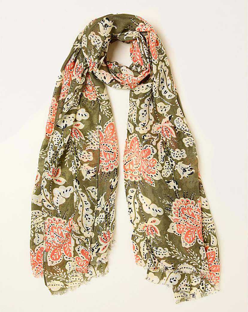 New In - Fatface Paisley Print Scarf