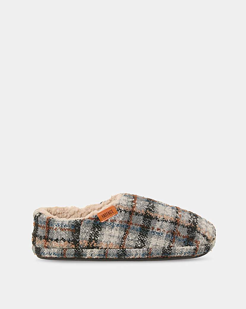 New In - FatFace Arthur Mule Slipper - Grey