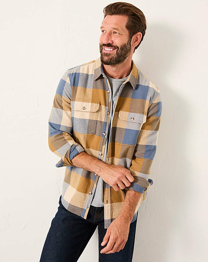 New In - FatFace Buffalo Check Shirt - Blue