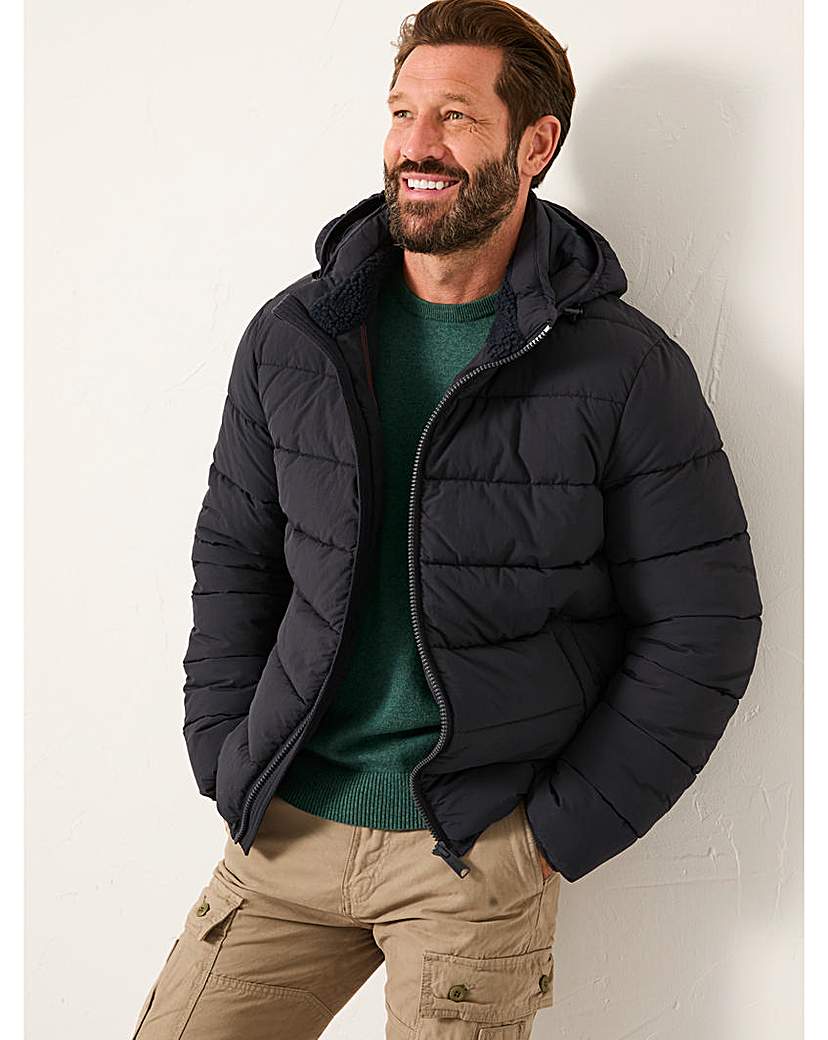 New In - FatFace Winkworth Puffer Coat - Navy