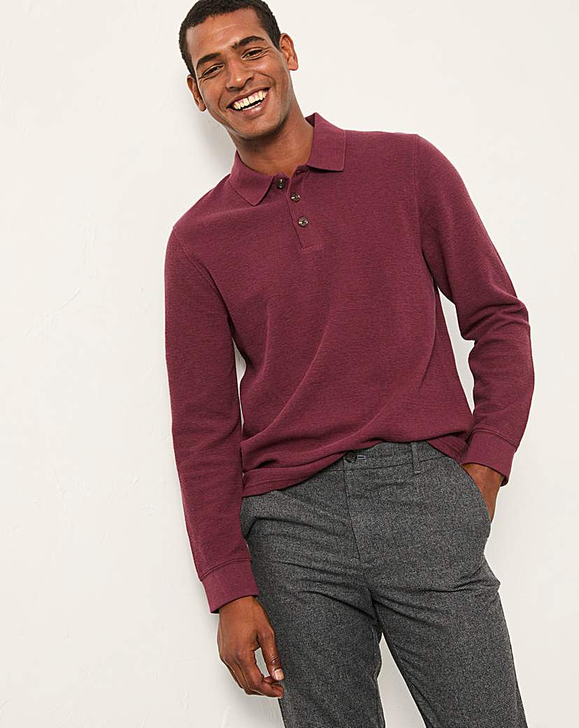 New In - FatFace Shawford Long Sleeve Polo