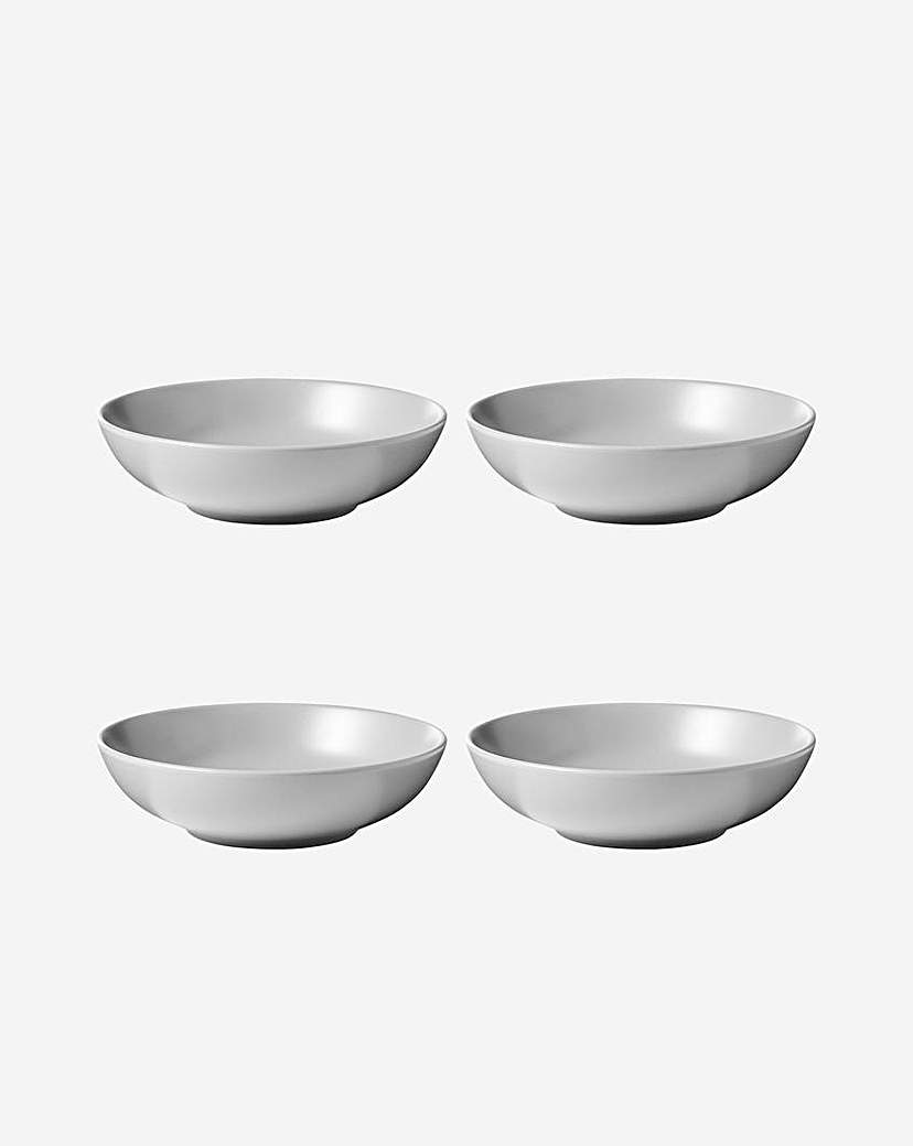 Image of Buxton Stoneware Pasta Bowls Grey