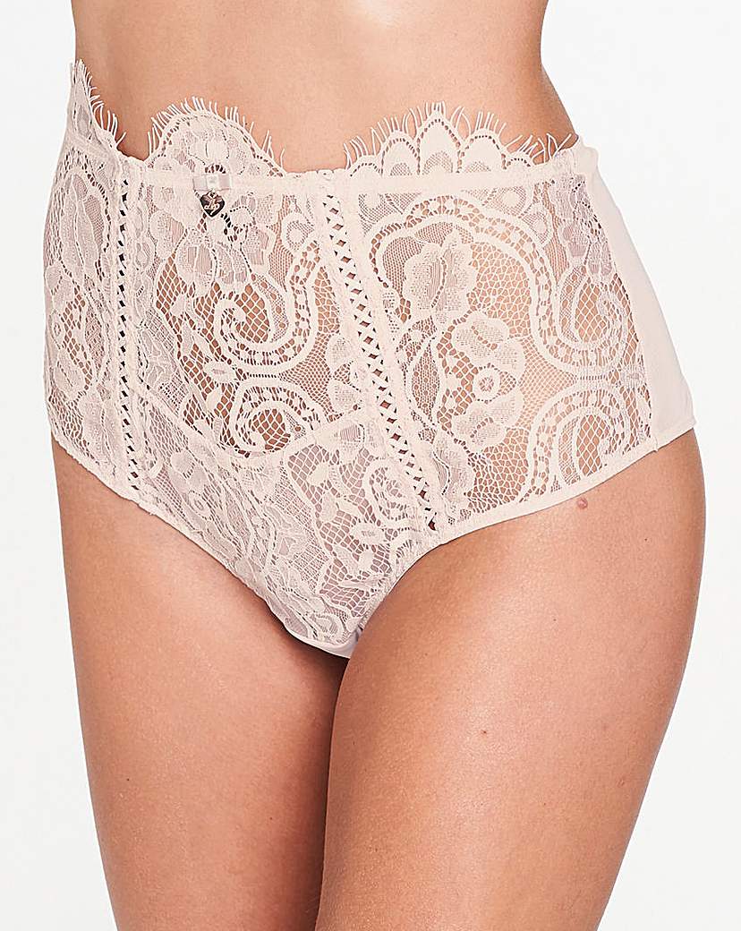 Image of Lipsy Lonnie Hi Waist Nude Briefs