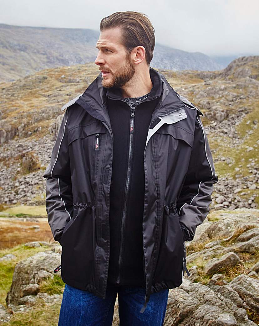 Image of Snowdonia Black 3 in 1 Jacket