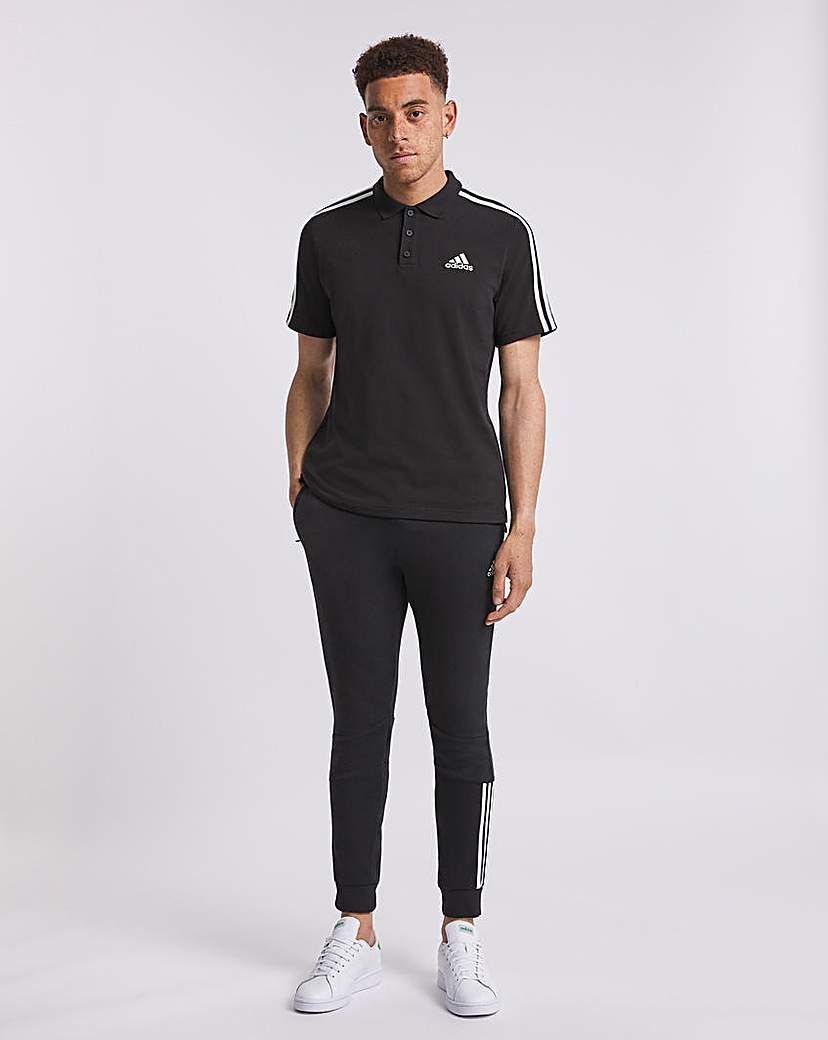 adidas Essentials 3 Stripe Polo Shirt