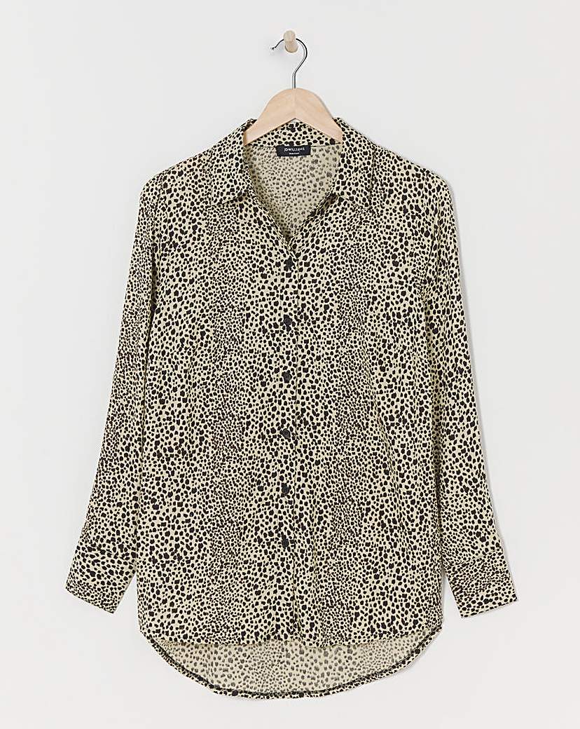 Dipped Back Viscose Shirt