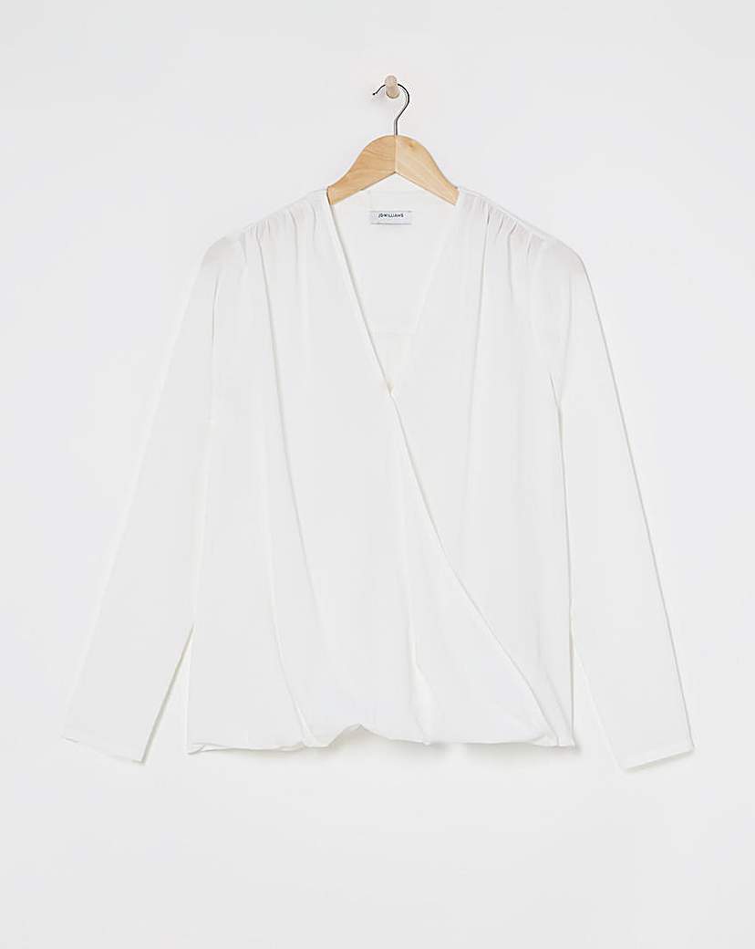 Wrap Drape Blouse