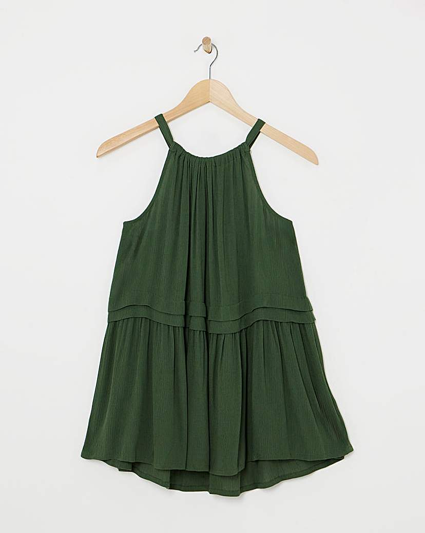 Crinkle Halter Top