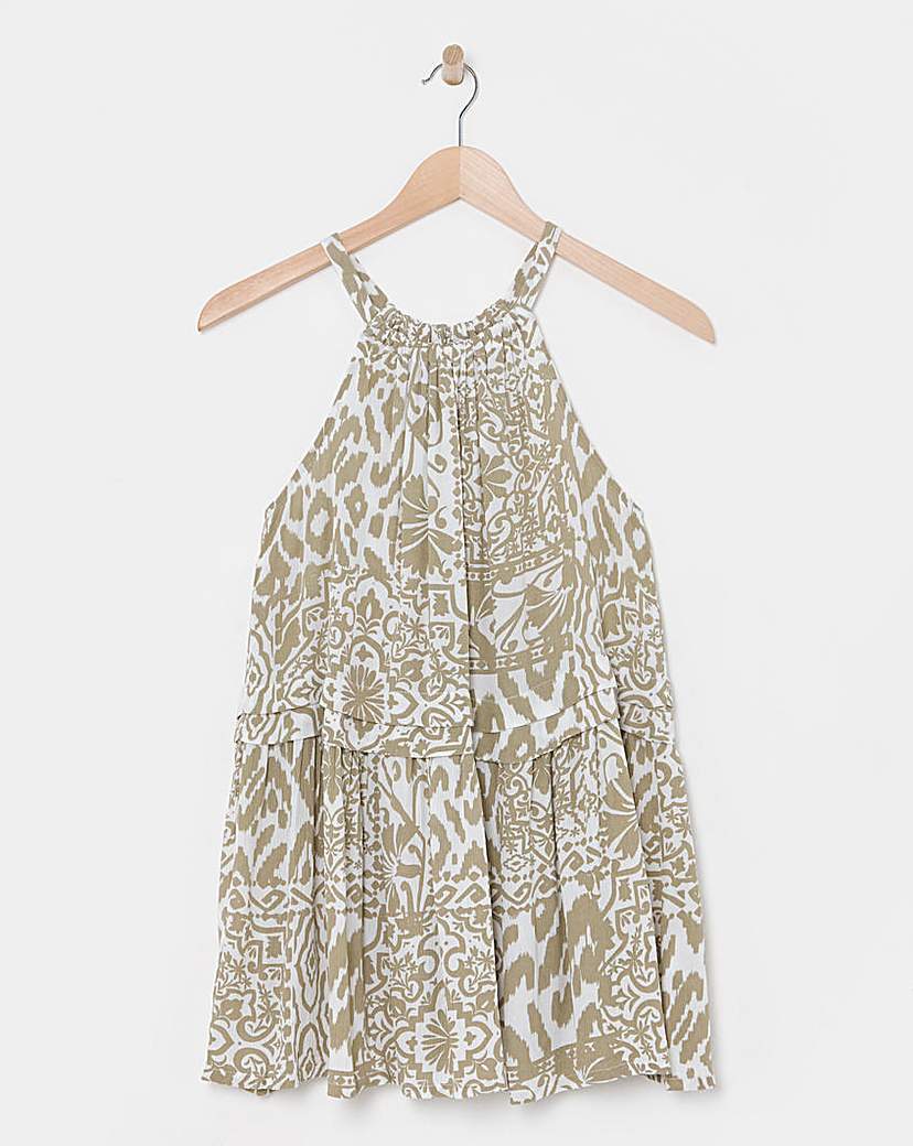 Crinkle Halter Top