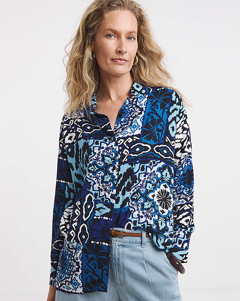 Scarf Print Shirt