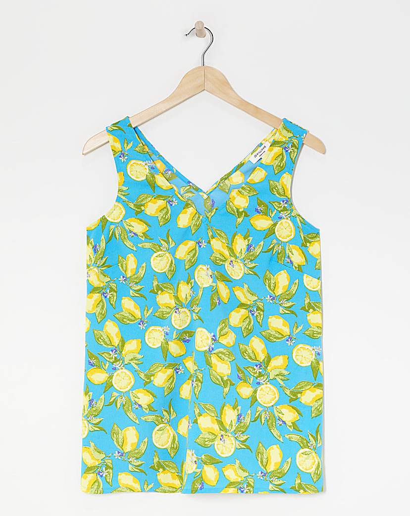 V Neck Woven Vest